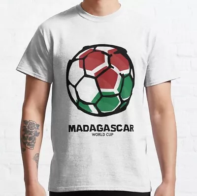 Madagascar Football Country Flag Classic T-Shirt Size S-5XL • $22.99