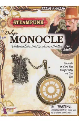 Steampunk Deluxe Monocle Costume Accessory • $3.84