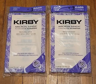 New Old Stock 6 Kirby Vacuum Bags G3 G4 G5 G6 G7 G7D Micron Magic GENUINE 197294 • $13.75