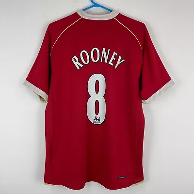 Manchester United 2006-2007 Wayne Rooney Home Football Shirt Soccer Jersey Sz M • $99