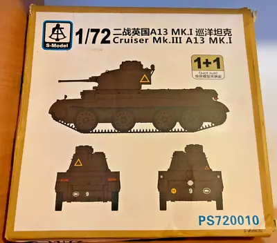 S-model 1/72 PS720010 Crusader Mk.III A13 MK.I (1+1) New Old Stock • $20