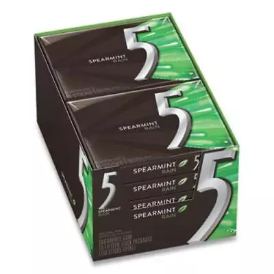 The Wrigley Company WMW51404 5 Gum Spearmint Rain 15 Sticks/pack 10 Packs/box • $41.91