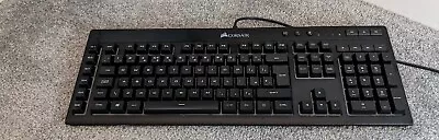 Corsair K55 RGB Gaming Keyboard Wired Black (Spare Bar Issue) USB • £19.99