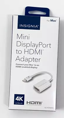 Insignia For Mac Mini DisplayPort To HDMI Adaptor 4K Ultra HD • $5.98