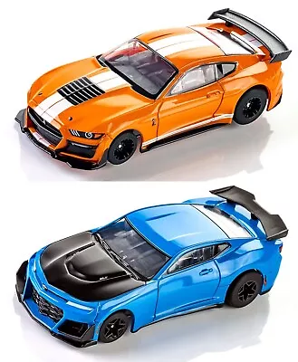 AFX Mega G+ Double-Deal Shelby GT500 & Camaro HO Slot Cars (2 Cars) #22069-22079 • $67.95