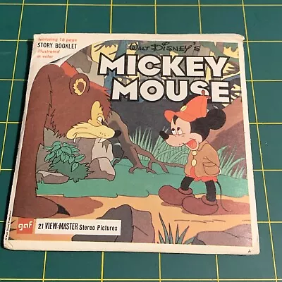 View-Master Disney's Mickey Mouse 3 Reel W/ Booklet B528 2D • $9