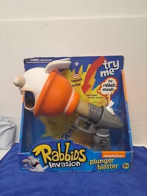 Rabbids Invasion Plunger Blaster Sound Gun 2014 NIP Nickelodeon Toys • $39.95