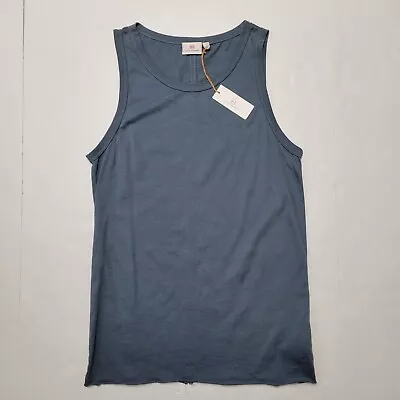 AG Adriano Goldschmied Women's Size Large Blue Tank Top Light Weight Cotton NWT  • £20.19