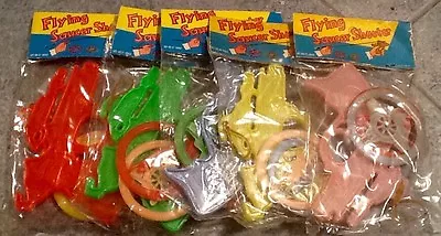 RARE Vintage 1950’s 60’s Flying Saucer Shooter Toys Lot Of 5 Made In Hong Kong • $42.97