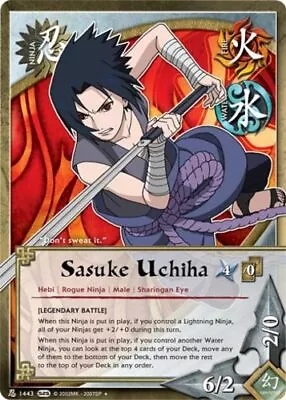 Sasuke Uchiha - N-1443 - Uncommon - 1st Edition Kage Summit NM/LP - Naruto • $2.70