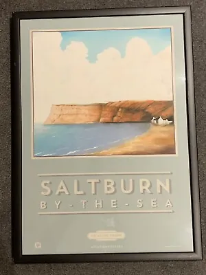 £110 • Buy Framed Mackenzie Thorpe Railway Station Poster: Saltburn-by-the-Sea.