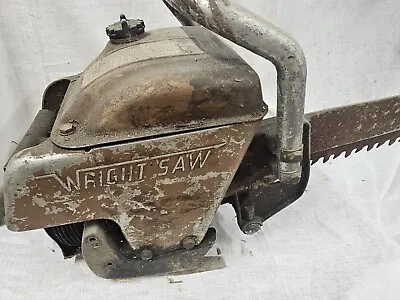 $75 • Buy Vintage Wright Chainsaw Saw PARTS OR REPAIR 