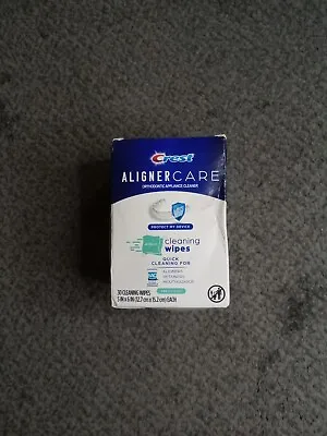 Crest Aligner Care Cleaning Wipes. For Aligners Retainers & Mouth 30 Wipes • $12