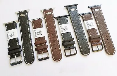 $36.95 • Buy Taurus® Aero Genuine Leather Watch Band Strap For Apple Watch 42mm + Adapters 