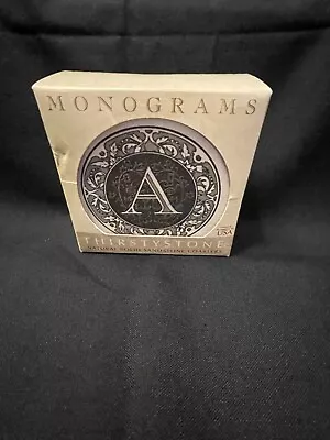 THIRSTYSTONE Sandstone Coasters Monogrammed A Excellent Condition Still In Box • $15