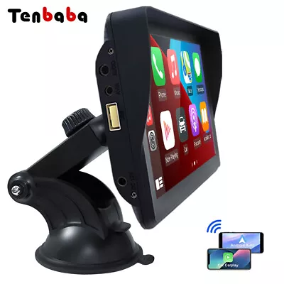 Wireless CarPlay Bluetooth Portable Carplay Screen Car Radio FM 7  Touch Screen • $102.65