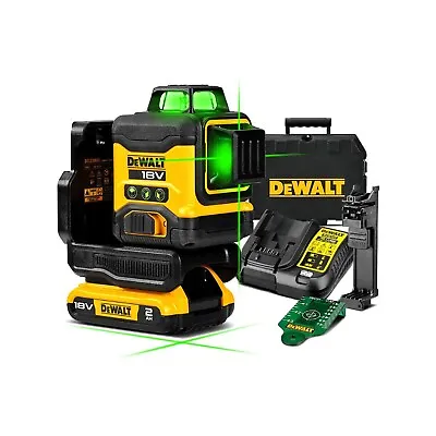 DeWALT 18V Li-ion XR Compact 3 X 360° Green Beam Multiline Laser Combo Kit  • $824.82