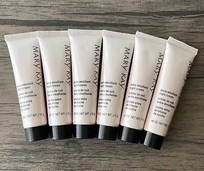 Mary Kay Extra Emollient Night Cream .42 Oz Mini Travel Size ~ Lot Of 6 ~ NEW • $19.99