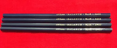 4 Each Collectible Vintage A.W. Faber Balance Blue 2403 Pencils Smooth Writing • $3.50