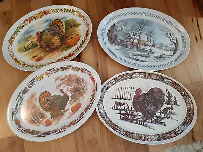 Vintage MCM Melmac Turkey Holiday Serving Platter HUGE 21  X 15  BUYERS CHOICE • $15