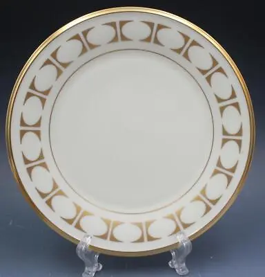 Lenox Tempo Porcelain Dinner Plate Gold Geometric Shapes Vintage 10.75  • $35
