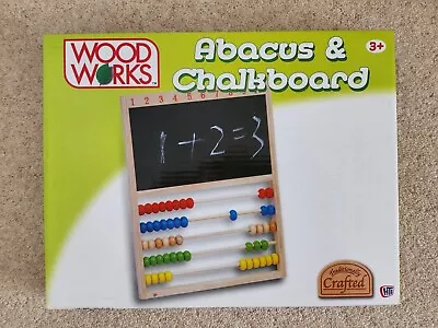 *NEW* Wooden Abacus & Chalkboard Set - 3+ • £7.99