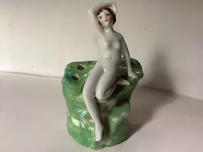 Vintage * Hand Painted Nude Bathing Beauty * Patent Applied For * Made In Japan • $29.99