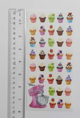 Antique Collection Violette MINI CUPCAKES - Sheet Of NEW RELEASE Stickers #C178 • $3.69