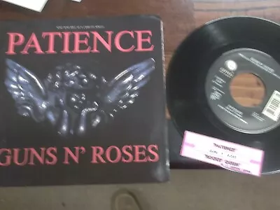 Guns 'n Roses 45 Picture Sleeve Record Patience/very Good Title Strip • $7.95