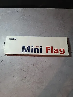 Anley 12 Pack British Union Jack UK Mini Handheld Flag - Great Britain Flags • £7.99