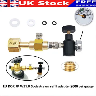 Sodastream CO2 Carbonator Cylinder Tank Refill Adaptor Connector Filling Station • £28.59