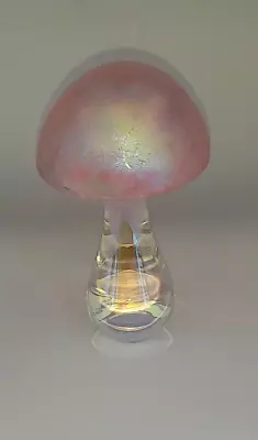 £30 • Buy Heron Glass Pink Mushroom 12cm High - Gift Box - Hand Crafted In Cumbria, UK
