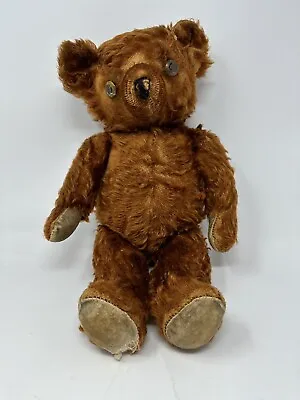 Vintage 1940s Mohair Cinnamon Brown Teddy Bear Jointed Arms Legs & Head - Rare • $80