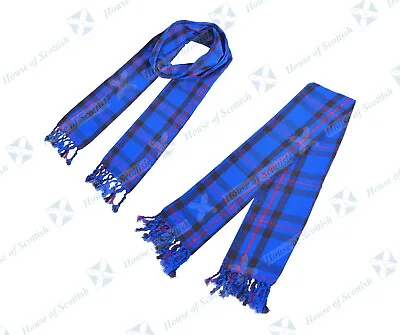 Scottish Elliot Modern Tartan Scarf / Sash Plaid 90 Inch Long With Fringes • £14.99