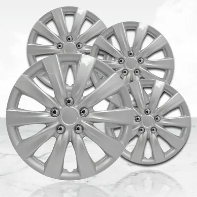 $51.95 • Buy 16  Set Of 4 Wheel Covers Full Rim Snap On Hub Caps Fit R16 Tire & Steel Wheels