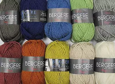 £4.75 • Buy BERGERE DE FRANCE MAGIC+ CHUNKY YARN - VARIOUS SHADES - 50g BALLS