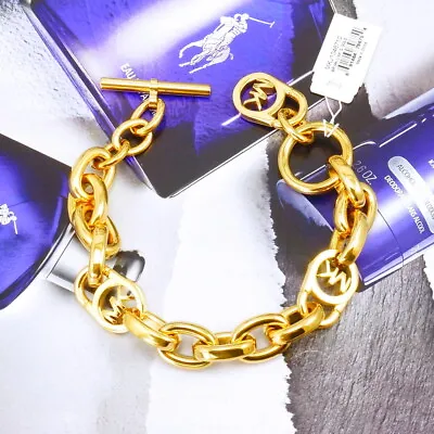 CLEARANCE!! NWDF Michael Kors Toggle Link Chain Bracelet Gold MKJ1046 • $35.99
