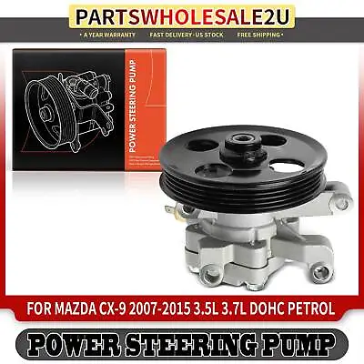 Power Steering Pump W/ Pulley For Mazda CX-9 2007 2008-2015 V6 3.5L 3.7L Petrol • $71.99