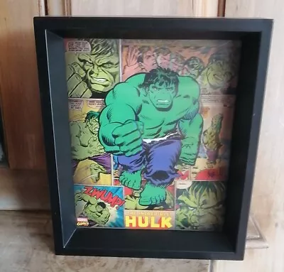 The Incredible Hulk Retro Marvel Comics Framed 3d Poster Geek Graphic Wall Art  • £4.99