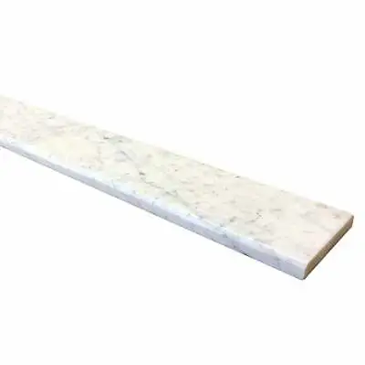 4x36 White Carrara Marble Saddle - Marble Threshold Custom Length Cut • $129.95