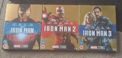 Iron Man Trilogy (Blue Ray) With Collectable Sleeve • £8