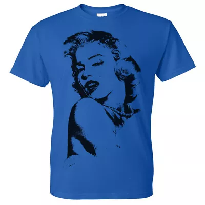 Marilyn Monroe Stencil T Shirt Tee Hollywood Cali Rave Sexy Party Classy  Y124 • $13.99