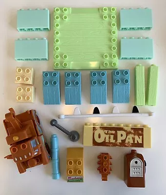 CARS Oil Pan Sign Tow Mater Mega Bloks Disney 21 Pieces Replacement Set • $14.54