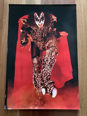 Kiss Gene Simmons Poster 1980 Dynasty Unmasked Era *rare* • $45