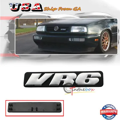 Front Bumper Grille VR6 Emblem Badge Decal Sticker For VW Jetta Golf  VR6 etc • $8.99