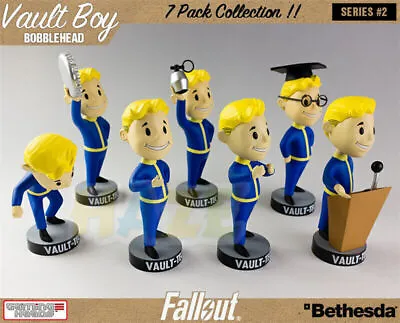 13cm Fallout 4 Vault Boy 101 Serie 2 Bobblehead FIgur Statue Spielzeug Bethesda • £16.33