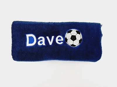 £3.99 • Buy Personalised Embroidered  Football Towel Gift Name Hand Bath Sheet Face Cloth