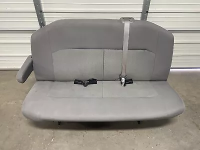 2008-2014 Ford Econoline Van Bench Seat - 3 Person GRAY CLOTH 2ND ROW • $399.99