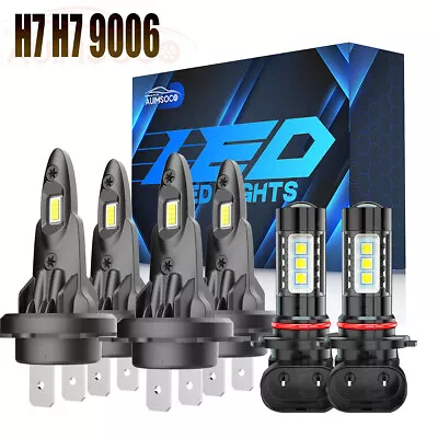 For Volkswagen Passat 2006-2010 10000K LED Headlight Hi/Lo + Fog Bulbs Kit White • $79.99