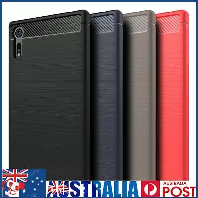 Drop Proof Soft TPU Carbon Fiber Protective Case For Sony XZ2 Premium Back Cover • $11.45
